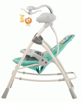 Качель-шезлонг 2в1 CARRELLO Nanny с пультом Azure