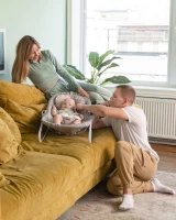 Качель-шезлонг 2в1 CARRELLO Nanny с пультом Azure