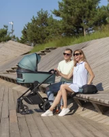 Коляска 2 в 1 CARRELLO Ultimo CHROME Arctic Blue Арт 6520