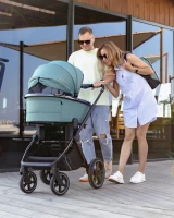 Коляска 2 в 1 CARRELLO Ultimo CHROME Arctic Blue Арт 6520