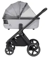Коляска 3 В 1 CARRELLO Ultimo Black Cool Grey Арт 6538
