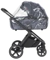 Коляска 3 В 1 CARRELLO Ultimo Black Cool Grey Арт 6538