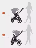 Коляска 2 в 1 MOWBABY TILDA BLUE