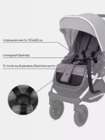 Коляска 2 в 1 MOWBABY TILDA BLUE