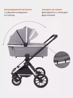 Коляска 2 в 1 MOWBABY TILDA BLUE