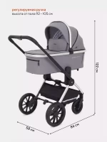 Коляска 2 в 1 MOWBABY TILDA BLUE