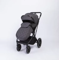 Коляска 2 в 1 Peppy Tecla Shadow Chrome Edition Black