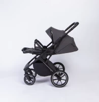 Коляска 2 в 1 Peppy Tecla Shadow Chrome Edition Black