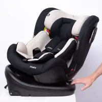 Автокресло Peppy Zero Isofix 0-36 кг black-grey