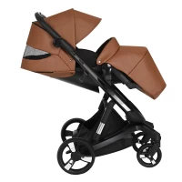 Коляска 2 В 1 IBEBE I-Stop Leather Brown Black