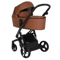 Коляска 2 В 1 IBEBE I-Stop Leather Brown Black