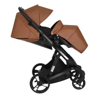 Коляска 2 В 1 IBEBE I-Stop Leather Brown Black