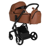 Коляска 2 В 1 IBEBE I-Stop Leather Brown Black