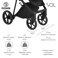 Коляска 2 В 1 ROAN Sol Cocoa