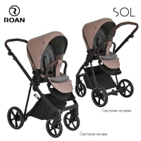 Коляска 2 В 1 ROAN Sol Lux Nikiel Black Forest