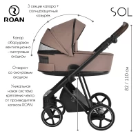 Коляска 2 В 1 ROAN Sol Lux Nikiel Black Forest