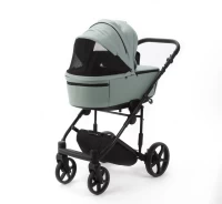 Коляска 2 в 1 Adamex ZICO NEW Deluxe Серо-зеленая Арт ZN-SA20