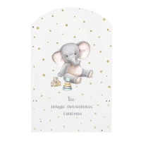 Кровать детская Indigo My Sleepy маятник, ящик белый слоник