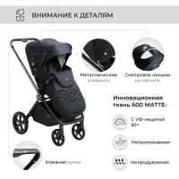 Коляска 2 в 1 Sweet Baby Elegante Chrome Black