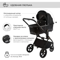 Коляска 2 в 1 Sweet Baby Elegante GL Black