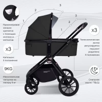 Коляска 2 в 1 Sweet Baby Vento Black