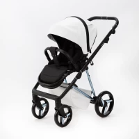 Коляска 2 в 1 Adamex  Quantum SuperStar Q-STAR137 Белая экокожа