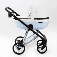 Коляска 2 в 1 Adamex  Quantum SuperStar Q-STAR137 Белая экокожа