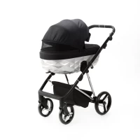 Коляска 2 в 1 Adamex  Quantum Star Q-STAR51 Черный, Хром