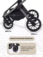 Коляска 3 в 1 RANT Falcon Black