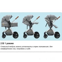 Коляска-трансформер 3в1 Luxmom V9 Зеленый