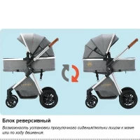 Коляска-трансформер 3в1 Luxmom V9 Зеленый
