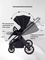 Коляска 2 в 1 RANT Falcon NEO Black