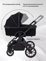 Коляска 2 в 1 RANT Falcon NEO Black
