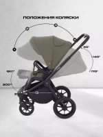 Коляска 3 в 1 RANT Flex 2025 Black