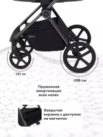 Коляска 2 в 1 RANT TEO Black Chrome Black