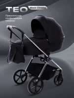 Коляска 2 в 1 RANT TEO Black Chrome Black