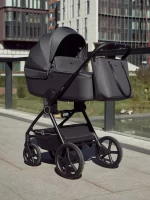 Коляска 2 в 1 RANT TEO Black Chrome Black