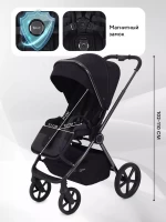 Коляска 2 в 1 RANT TEO Black Chrome Black