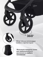 Коляска 2 в 1 RANT TEO Graphite