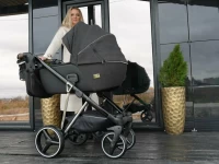 Коляска 2 в 1 Luxmom F1 Черный