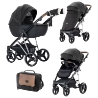 Коляска 2 в 1 Luxmom F1 Черный