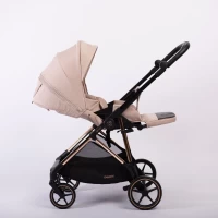 Прогулочная коляска Peppy Amici Beige рама Gold