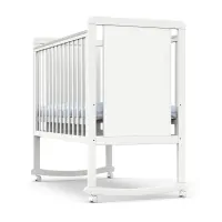 Кровать детская Indigo Classic колесо-качалка Белый