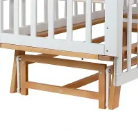 Кровать детская Indigo Style маятник Белый-Натуральный