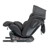Автокресло INDIGO SMART+ Isofix, капюшон, подножка, 0+1+2+3 0-36 кг Арт черный