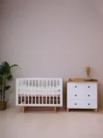Детская кроватка RANT "BAMBOO" маятник Cloud White Арт 768