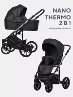 Коляска 2 в 1 Riko Nano Thermo Ecco Black Арт 01