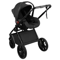 Коляска 3 в 1 Indigo STING черный