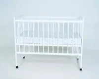 Детская кроватка колесо-качалка Беби-1 белый