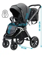 Коляска 2 в 1 Sevillababy Tinum Dk.Grey